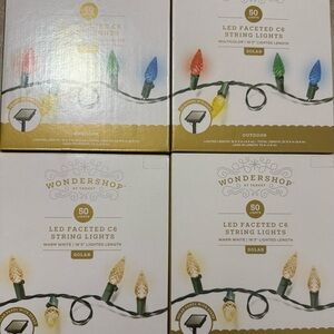Bundle Deal 2 boxes for $19! Multicolor or White LED Faceted C6 String Lights